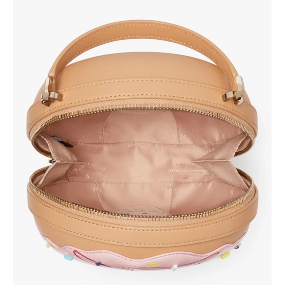 Kate Spade Coffee Break 3D Pink Donut Crossbody Bag Purse Novelty Handbag - Picture 3 of 8